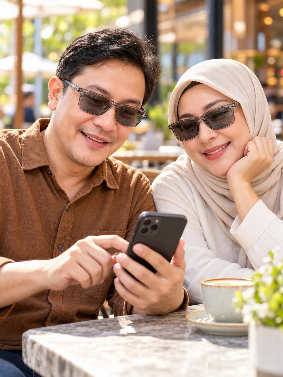 Baca HP Harus Lepas Kacamata Hitam Dulu? Sekarang Baca & Jalan Cukup Satu Kacamata